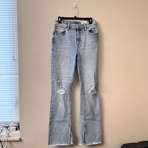INC I Heart Denim Fashion Basics High Rise Flare Jeans Size 6 (6/28)